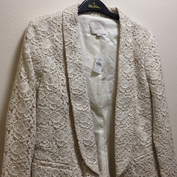 🆕Ann Taylor LOFT lace blazer - Picture 7 of 8